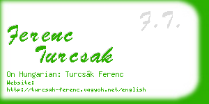 ferenc turcsak business card